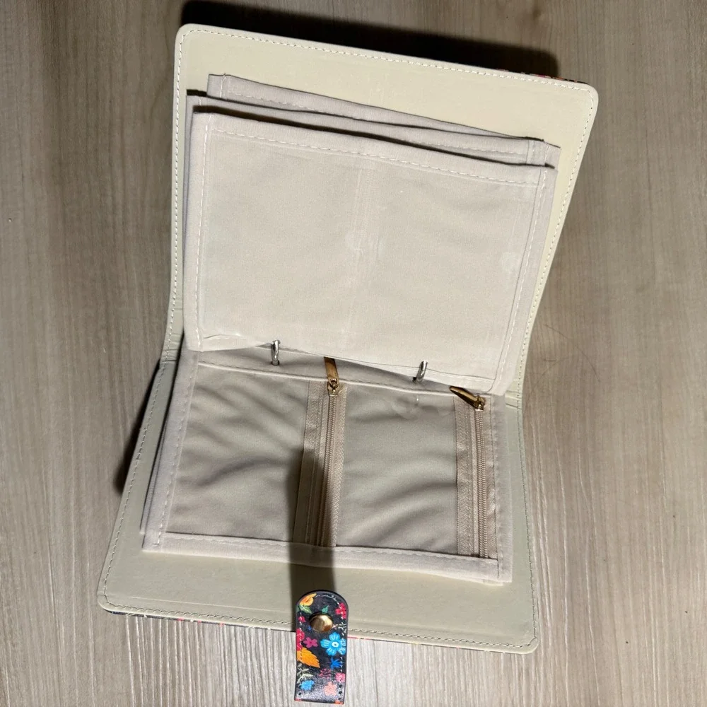 Kakurookie Travel Jewelry Organizer Case Floral‎ NEW